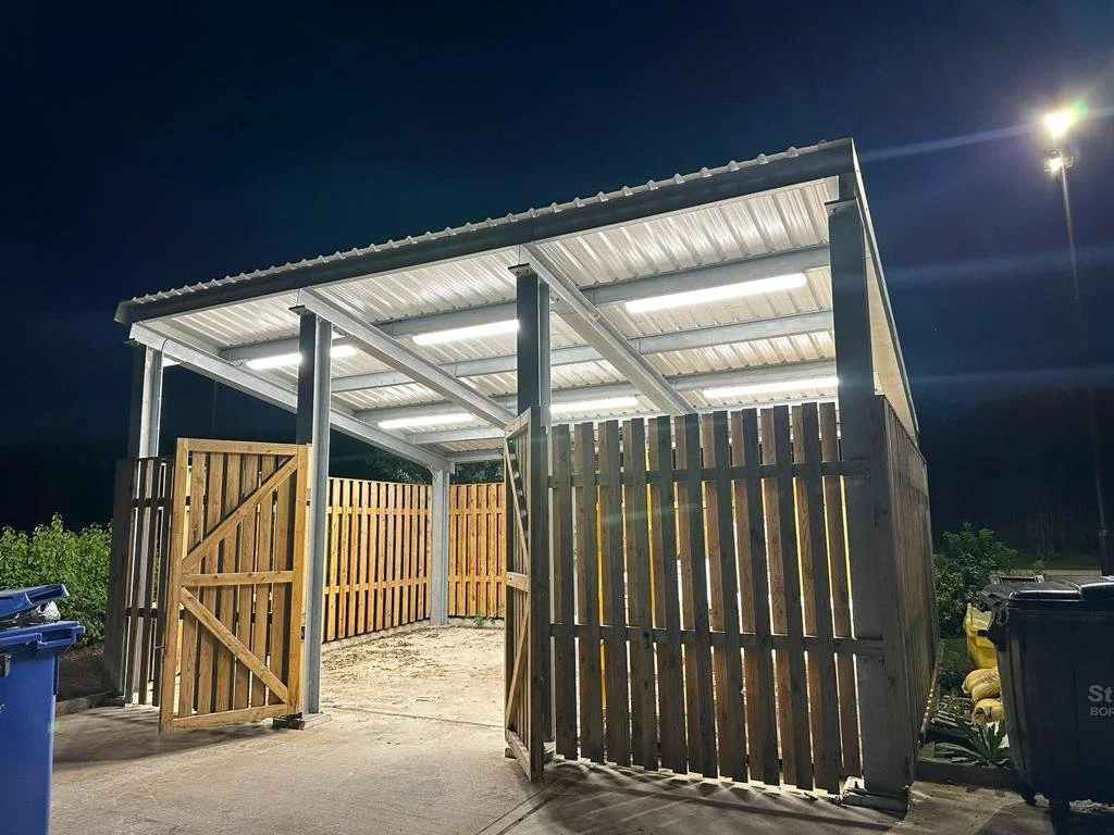 Exterior lighting and electrical installation completed by TB Electrical